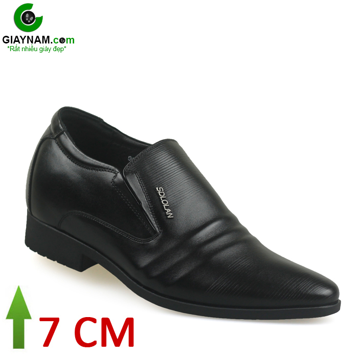Giày cao 7cm cho nam màu đen; GC21070D